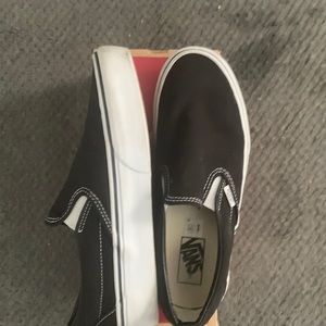 Black and white vans
